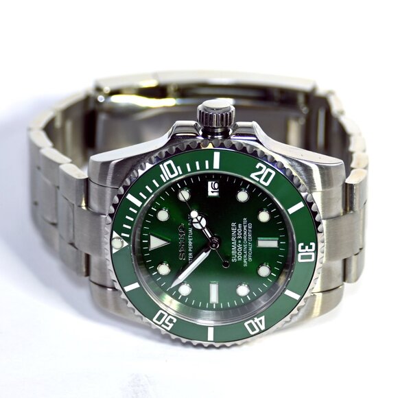 Custom 41mm SeikoMod diver watch Submariner type day/date NH35 Automatic Custom - Picture 4 of 7